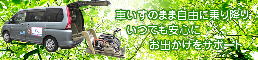 車イスのままでも乗降できる介護
